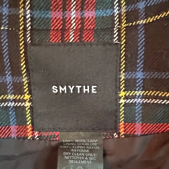 Smythe Multicolor Plaid Blazer with Gold Accents - Picture 2 of 8